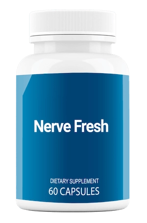 Nerve Fresh plant-based nerve support capsules bottle with natural botanical ingredients